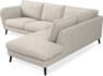Madison Lux - 2-sits soffa med divan höger - Vit