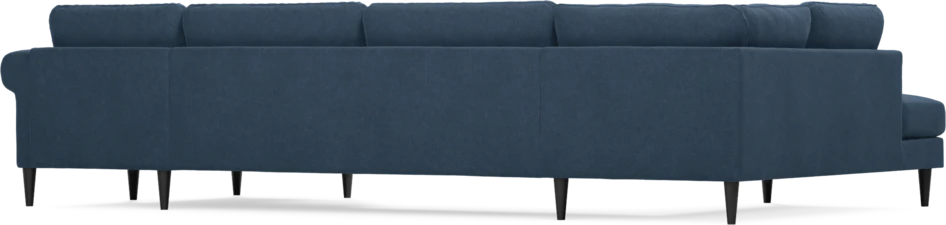 Bridge - 3-sits soffa med divan vänster och schäslong höger - Blå