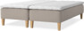 Delux Sense - Ramsäng, dubbelsäng med bäddmadrass - Beige