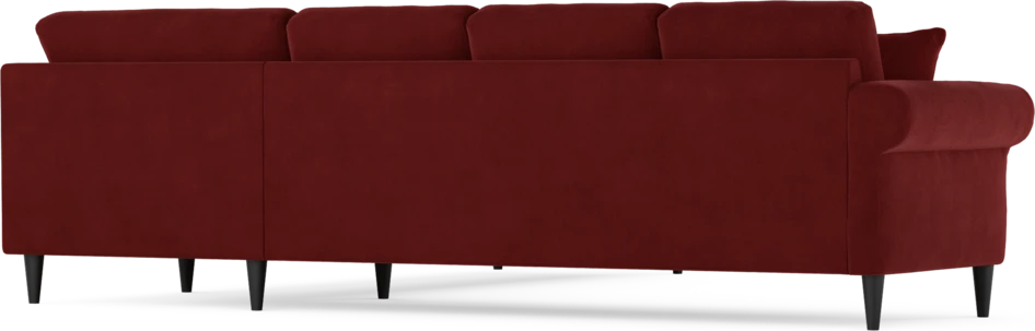 Eden - Hörnsoffa, 3+3-sits - Röd