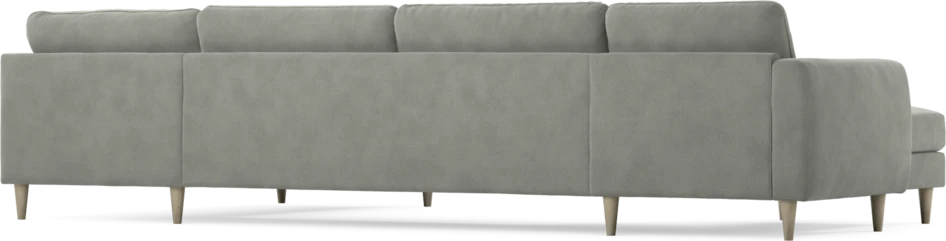 Bridge - 3-sits soffa med schäslong vänster och divan höger - Grå