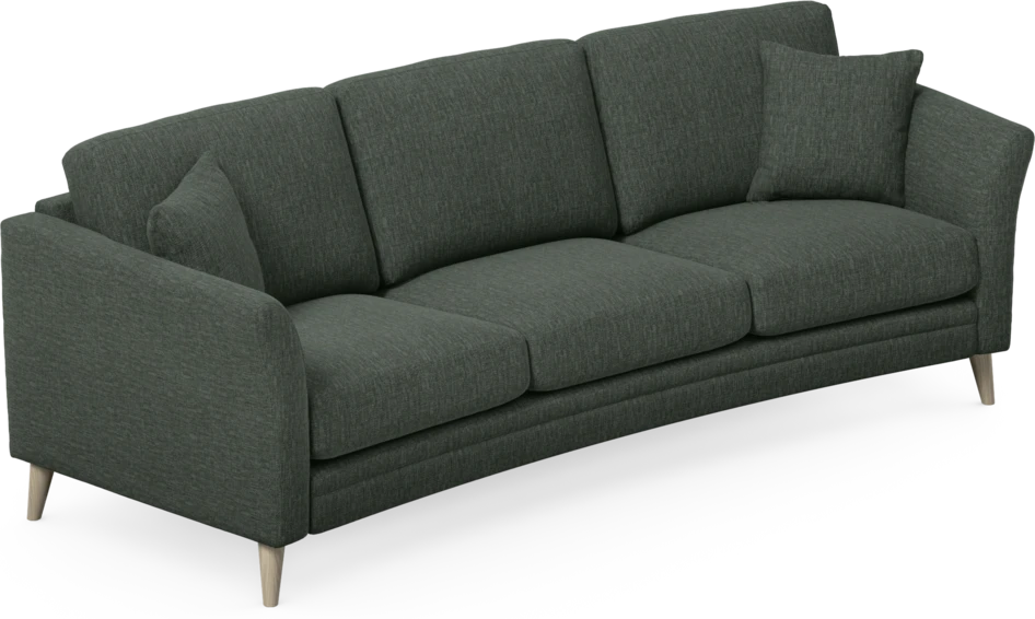 Eden - 3-sits soffa svängd - Grön