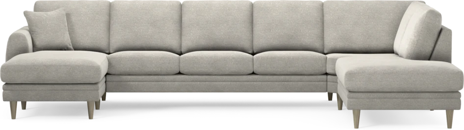 Eden - 3-sits soffa med schäslong vänster och divan höger - Grå
