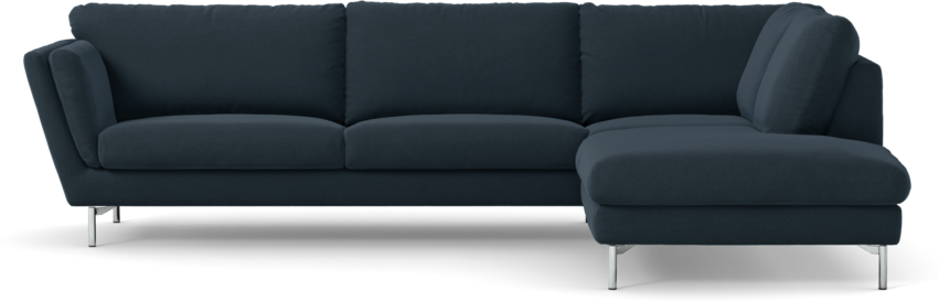 Madison Lux - 3-sits soffa med divan höger - Blå