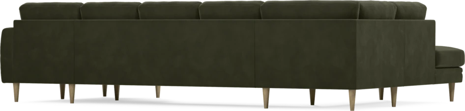 Eden - 3-sits soffa med divan vänster och schäslong höger - Grön