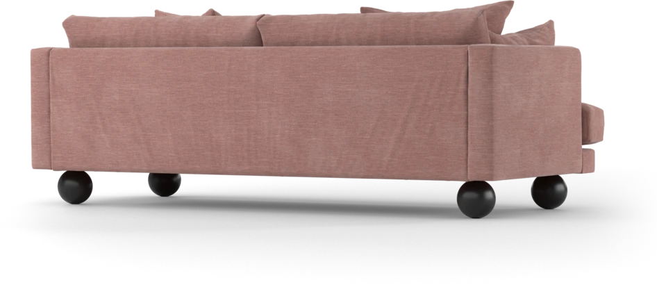 Harper - 3-sits soffa - Rosa