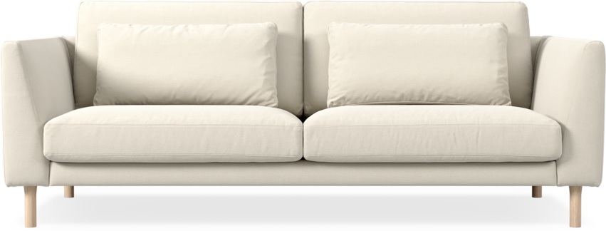 Willow - 3-sits soffa, fast klädsel - Beige