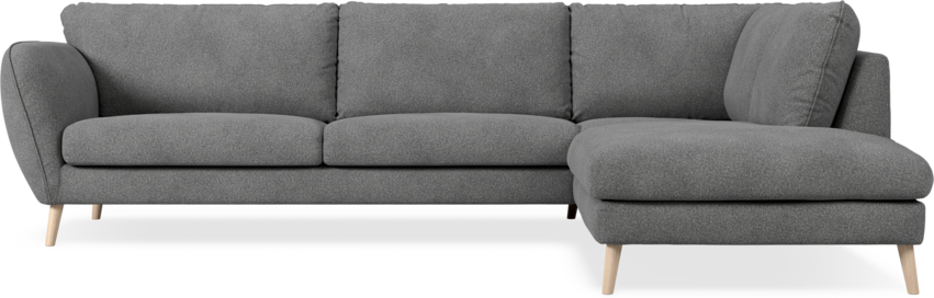 Madison Lux - 3-sits soffa med divan höger - Vit