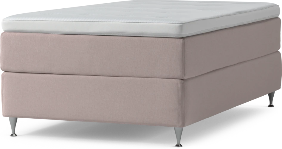 Delux Exclusive - Kontinentalsäng, enkelsäng 120 cm med bäddmadrass och sängben