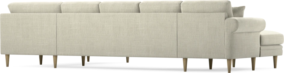 Eden - 3-sits soffa med schäslong vänster och divan höger - Beige