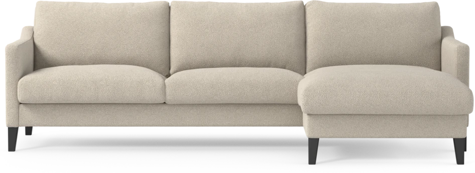 Winston - 3-sits soffa med schäslong, vändbar - Beige