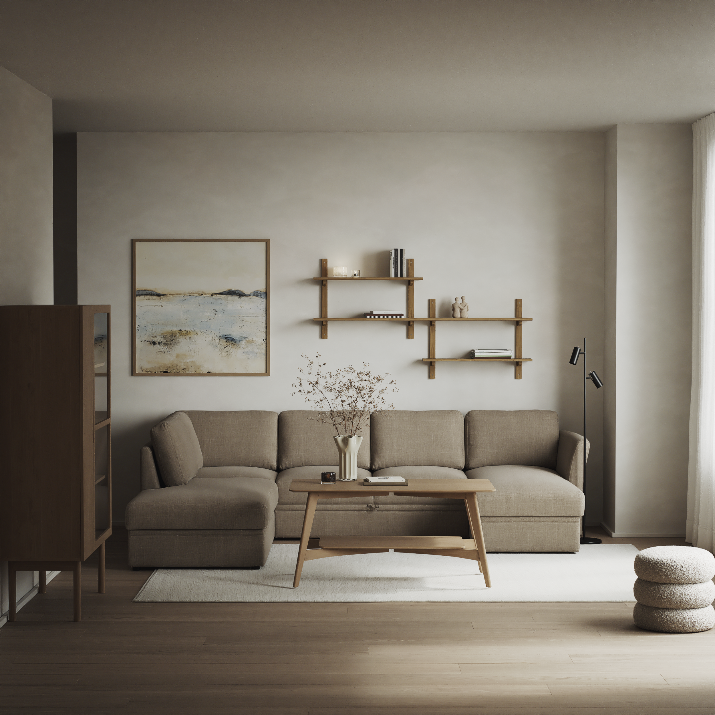 Öland - Bäddsoffa med divan vänster och schäslong höger - inspiration