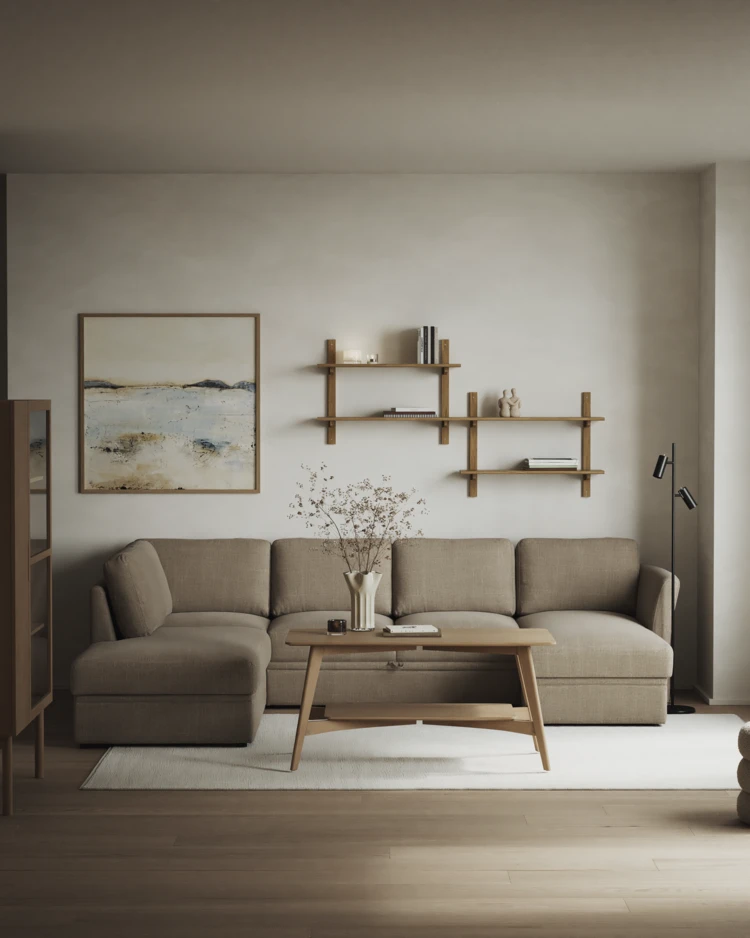 Öland - Bäddsoffa med divan vänster och schäslong höger - inspiration