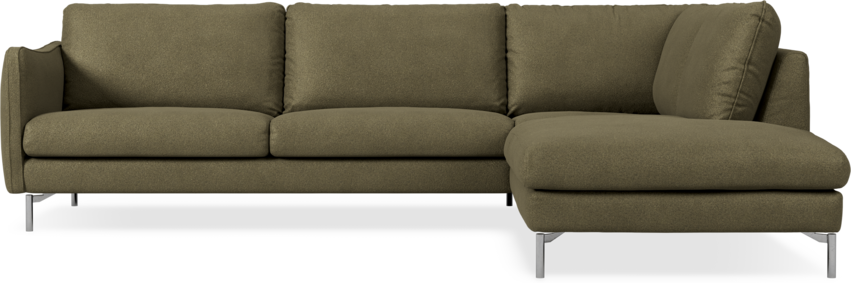 Madison Lux - 3-sits soffa med divan höger - Brun