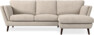 Madison Lux - 2-sits soffa med schäslong höger - Vit