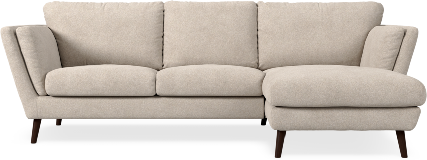 Madison Lux - 2-sits soffa med schäslong höger - Vit
