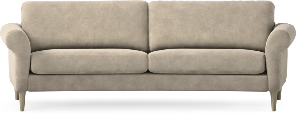 Bridge - 3-sits soffa svängd - Beige