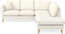 Eden - 2-sits soffa med divan - Vit