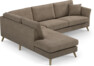 Eden - 2,5-sits soffa med divan - Brun