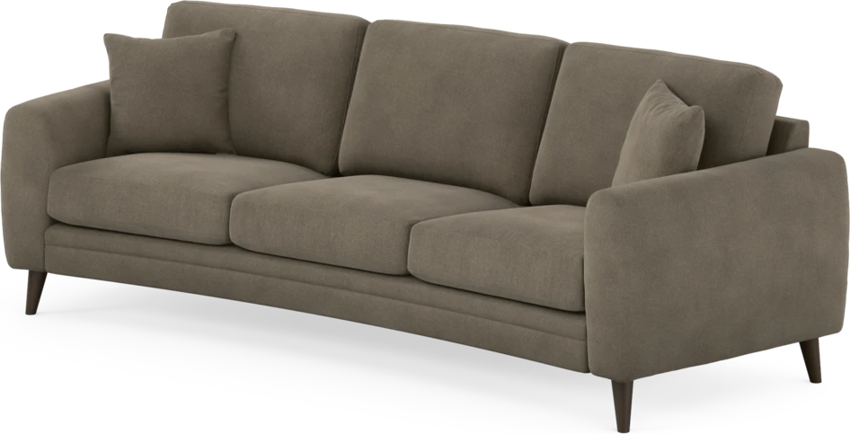 Eden - 3-sits soffa svängd - Beige