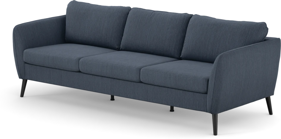 County - 3-sits soffa - Blå
