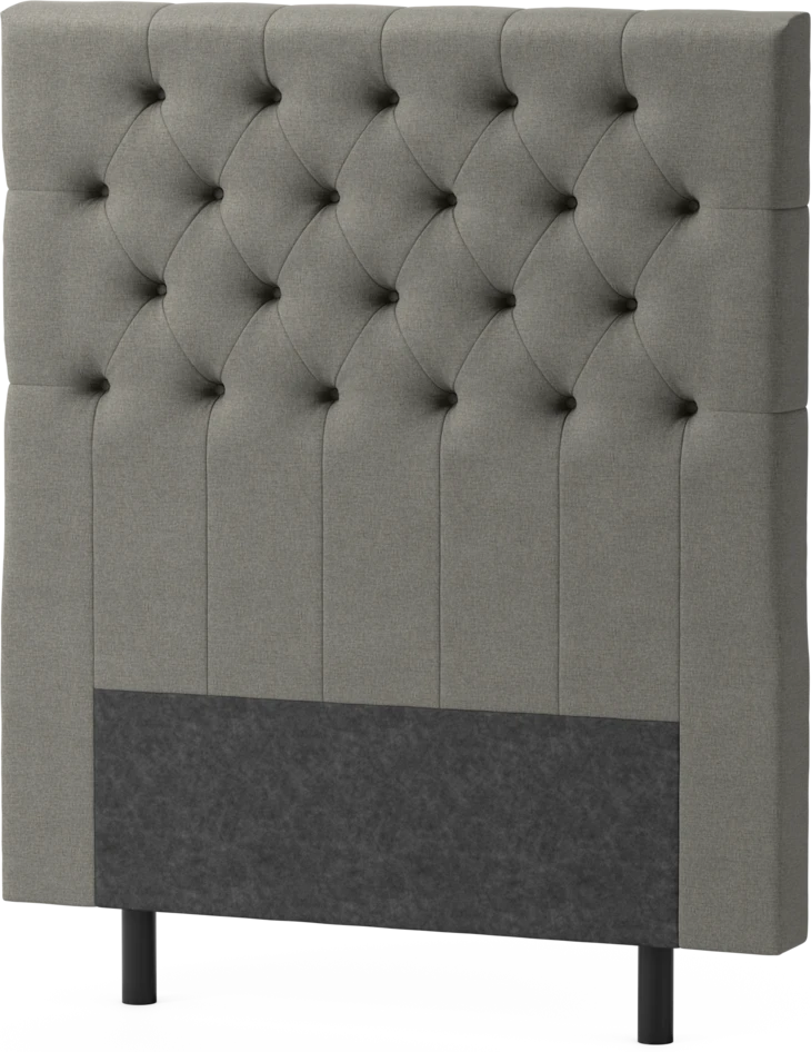 Delux Pikerad XL - Sänggavel, 90-210 cm - Grå