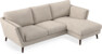 Madison Lux - 2-sits soffa med schäslong höger - Vit