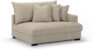 Rossi - 2-sits med armstöd höger - Beige