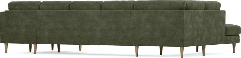 Eden - 3-sits soffa med divan vänster och schäslong höger - Grön