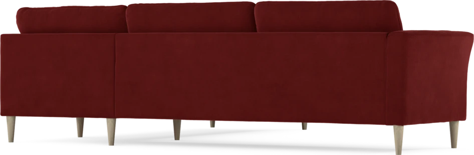 Bridge - Hörnsoffa, 3+2-sits - Röd