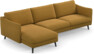 Madison Lux - 3-sits soffa med schäslong vänster - Gul