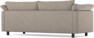 Cherrie - 2,5-sits soffa, hel dyna, fast klädsel - Beige