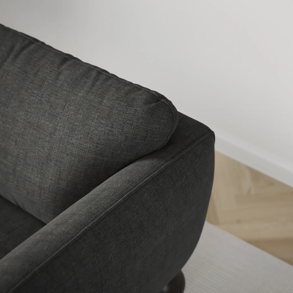 Madison - 3-sits soffa med divan höger - Grå