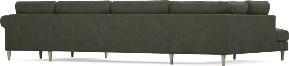 Bridge - 3-sits soffa med divan vänster och schäslong höger - Grön