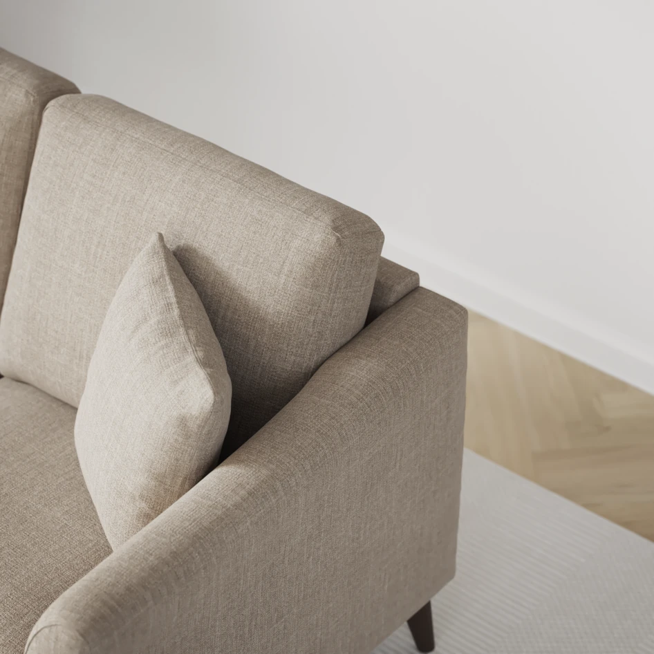 Eden - 2,5-sits soffa svängd - Beige