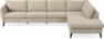 County - 3-sits soffa med divan höger - Beige