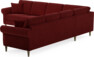 Eden - Hörnsoffa, 3+3-sits - Röd