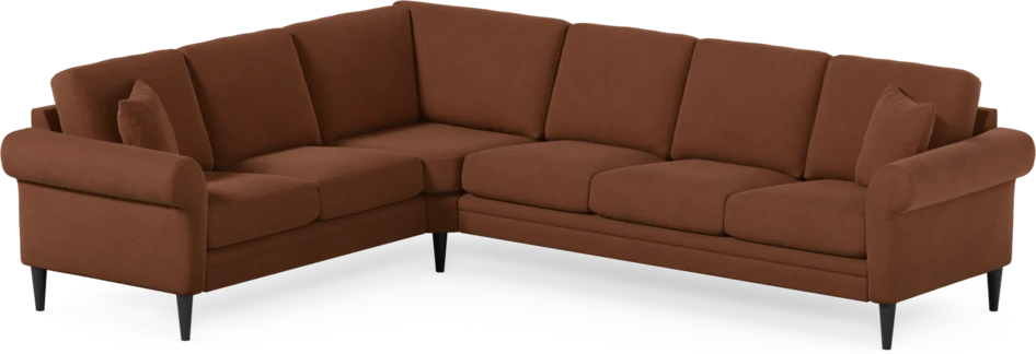 Eden - Hörnsoffa, 2+3-sits - Orange