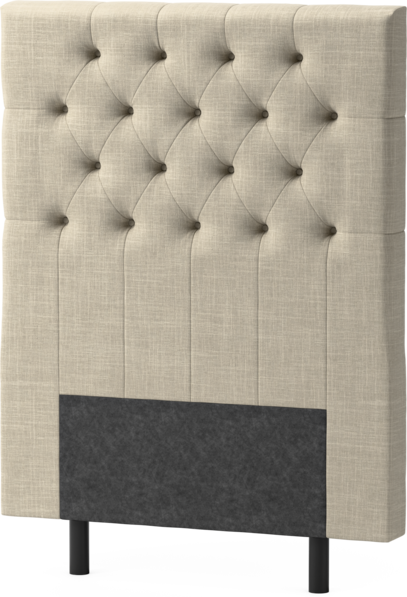 Delux Pikerad XL - Sänggavel, 90-210 cm - Beige