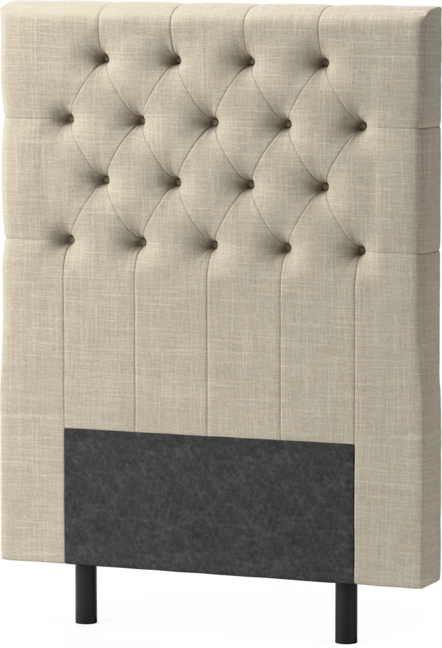 Delux Pikerad XL - Sänggavel, 90-210 cm - Beige