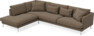 Harper - 3-sits soffa med divan vänster - Brun