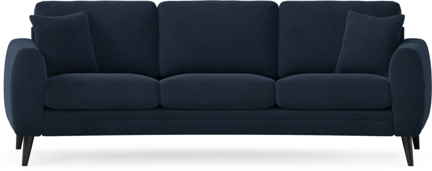 Eden - 3-sits soffa svängd - Blå