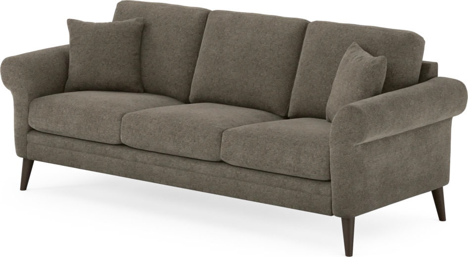 Eden - 3-sits soffa - Brun