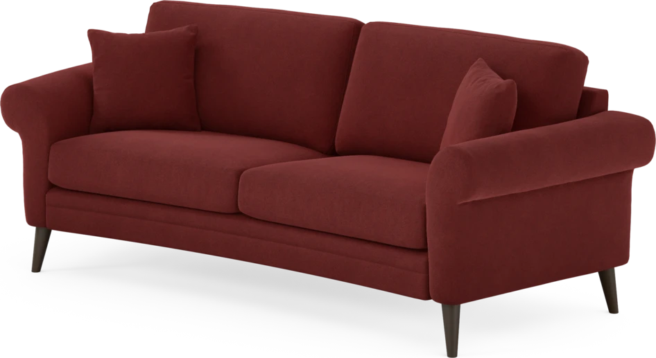 Eden - 2,5-sits soffa svängd - Röd