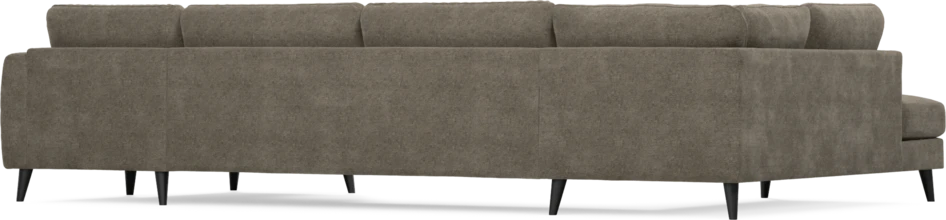 Bridge - 3-sits soffa med divan vänster och schäslong höger - Brun