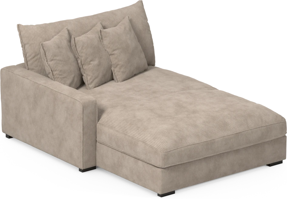 Rossi - Schäslong XL höger - Beige