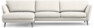 Madison - 3-sits soffa med schäslong vänster - Beige