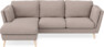 Madison Lux - 2-sits soffa med schäslong vänster - Beige