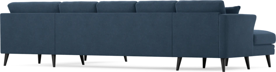 Eden - 3-sits soffa med schäslong vänster och divan höger - Blå