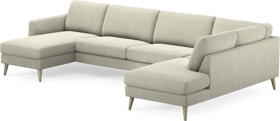 Bridge - 3-sits soffa med schäslong vänster och divan höger - Beige